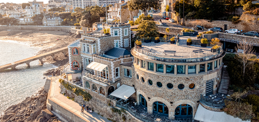 Hôtel la Castelbrac à Dinard vue mer